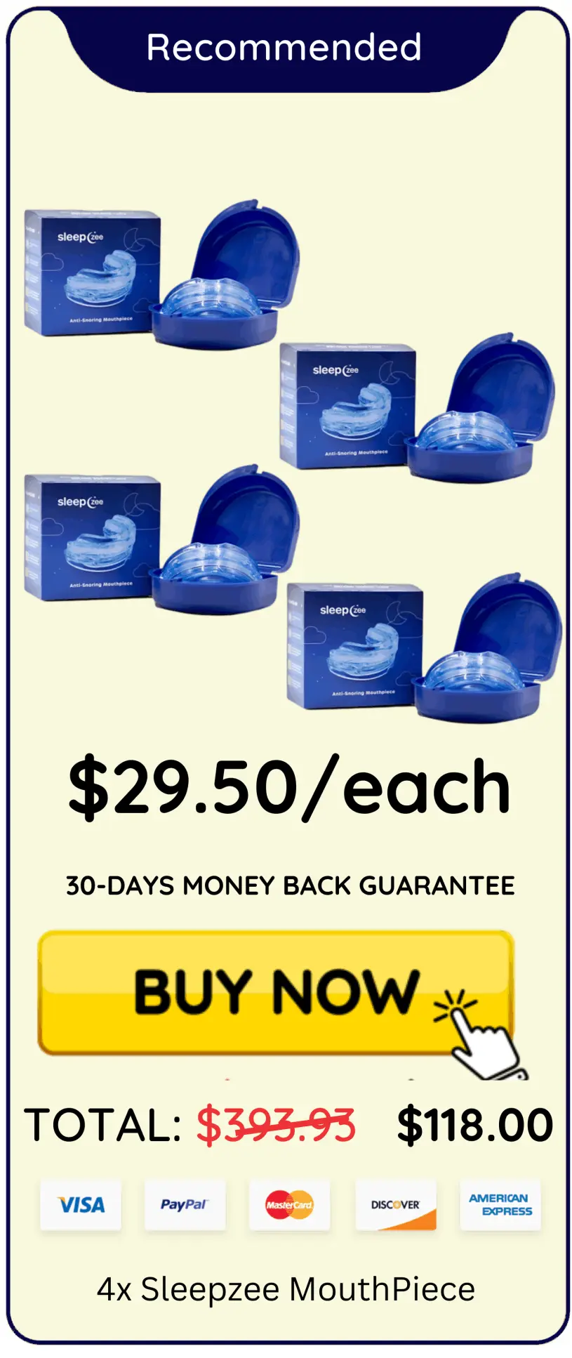 SleepZee Mouthpiece  offer package price 